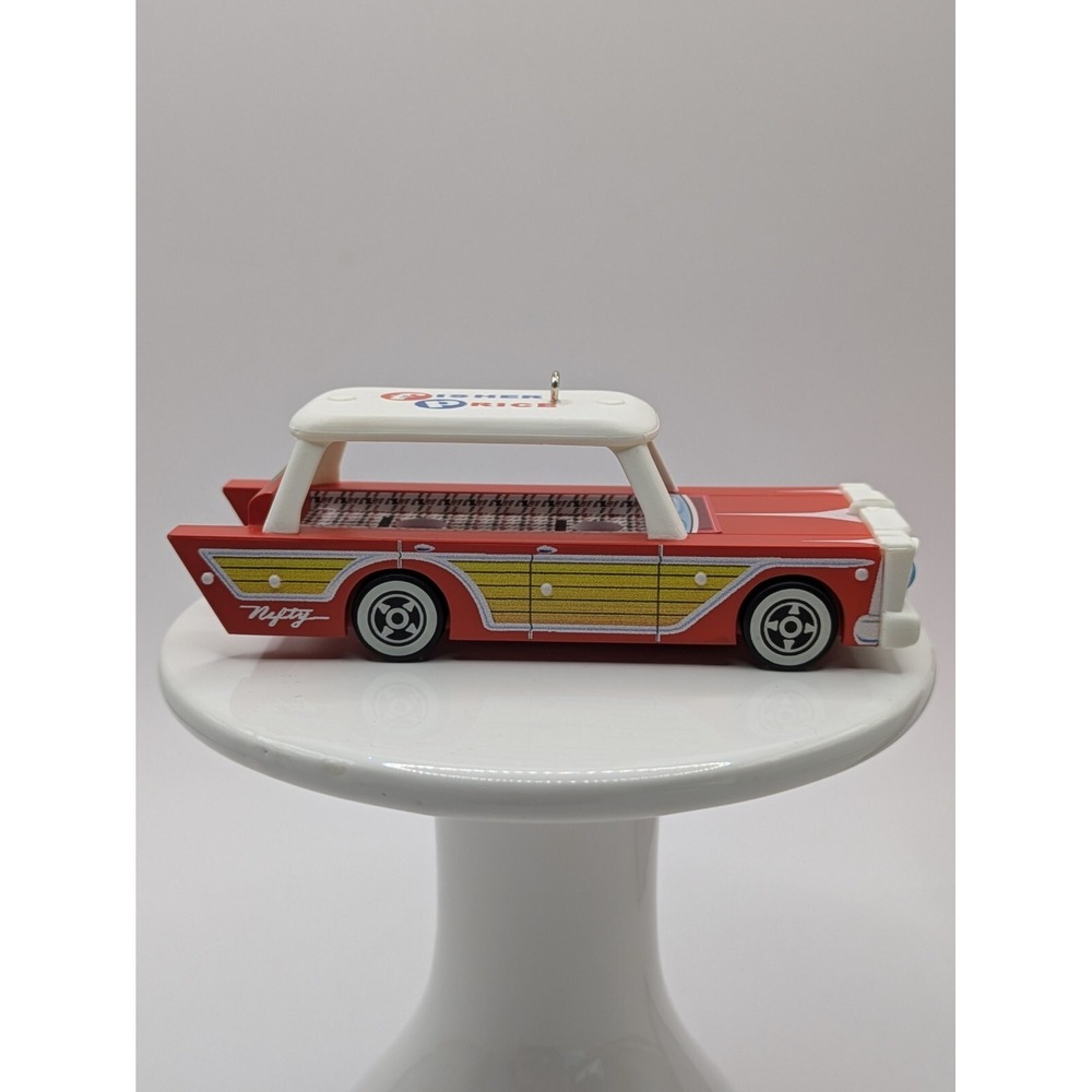 Hallmark Keepsake Ornament 2024 Fisher Price Nifty Station Wagon Ornament - Picture 2 of 16